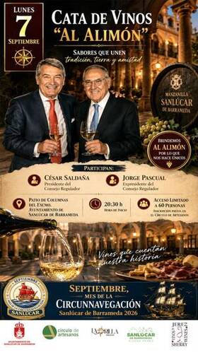 Cartel de Cata de vinos «Al alimón»