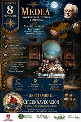 Cartel de «Medea» · Concierto para guitarra y orquesta